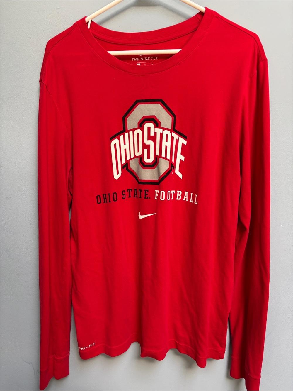 Nike Ohio State Buckeyes Dri-FIT Long Sleeve Tee M